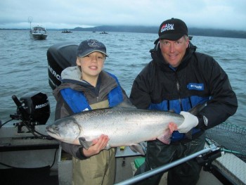 Guido Rahr Jr. releasing a 20+ pound salmon 