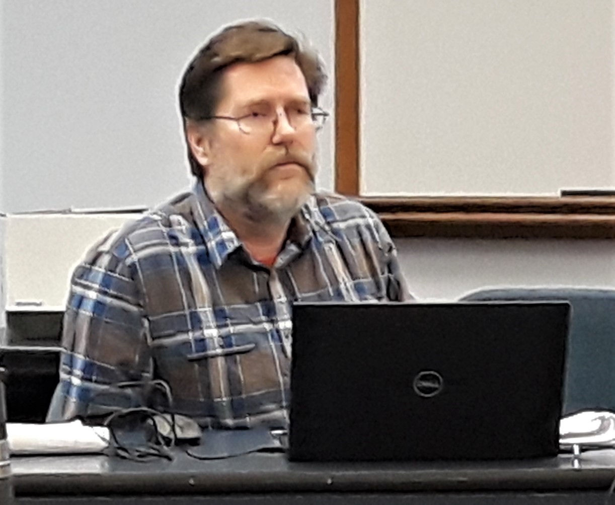 Regulation workshop: John Lake, RI DEM supervising marine biologist, addresses anglers at a fisheries workshop January 6 at the URI Bay Campus. 2020 scup, black sea bass and fluke regulations expected to be the same, but NOAA likely clamping down in 2021.