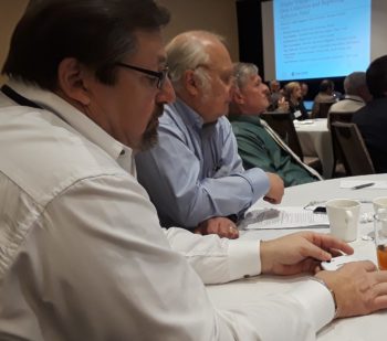 Capt. Patrick Paquette of Massachusetts, Charles Witek of New York and Capt. Frank Blount from Rhode Island at NOAA’s Recreational Fishing Summit held in Virginia on March 28 and 29.