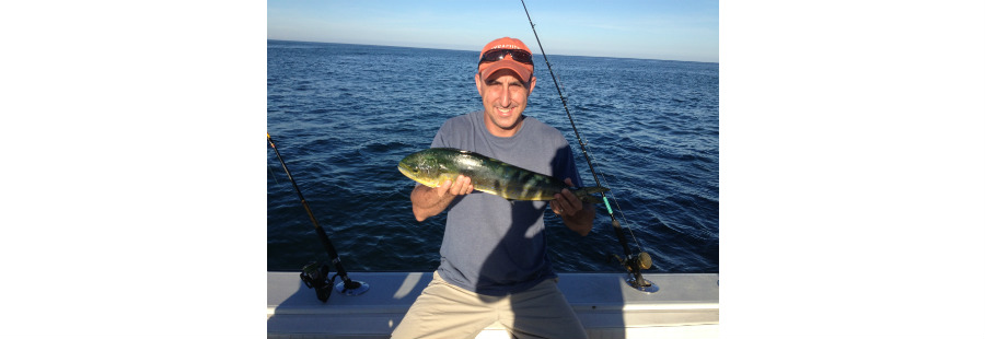 Rob Vandermark fishing off Block Island