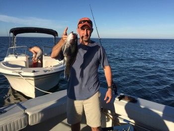 Rob Vandermark Fishing for Sea Bass Off Block Island