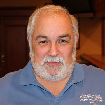 Steve Medeiros, president of the RI Saltwater Anglers Association since its inception over 20 years ago.