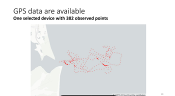 One device, one angler with 382 observed GPS data points.